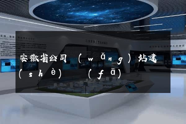 安徽省公司網(wǎng)站建設(shè)開發(fā)