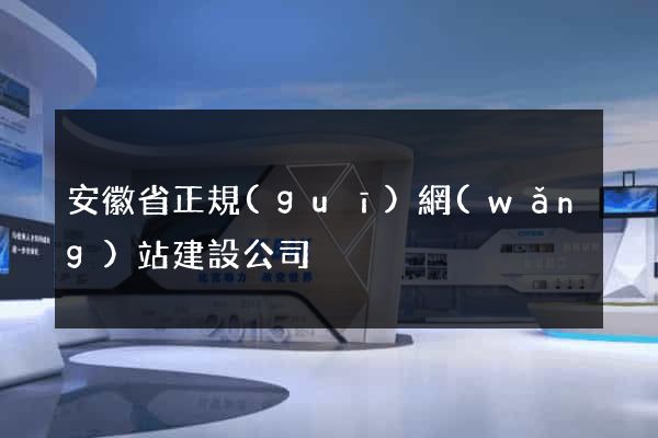 安徽省正規(guī)網(wǎng)站建設公司