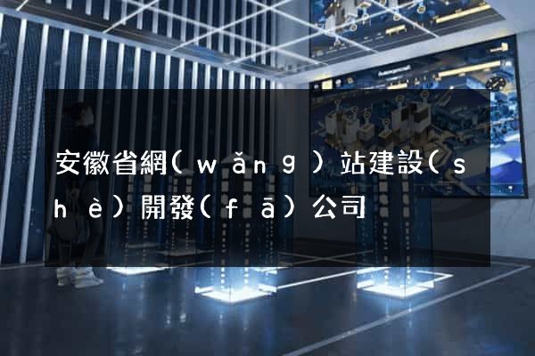 安徽省網(wǎng)站建設(shè)開發(fā)公司