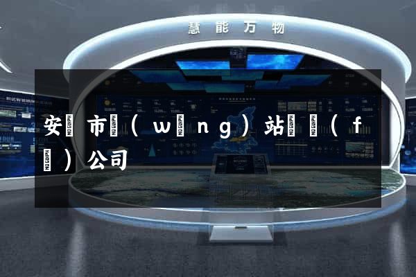 安慶市網(wǎng)站開發(fā)公司