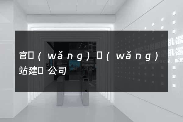 官網(wǎng)網(wǎng)站建設公司