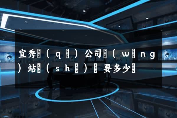 宜秀區(qū)公司網(wǎng)站設(shè)計要多少錢