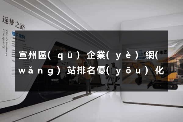 宣州區(qū)企業(yè)網(wǎng)站排名優(yōu)化