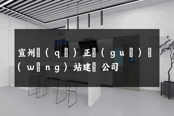 宣州區(qū)正規(guī)網(wǎng)站建設公司