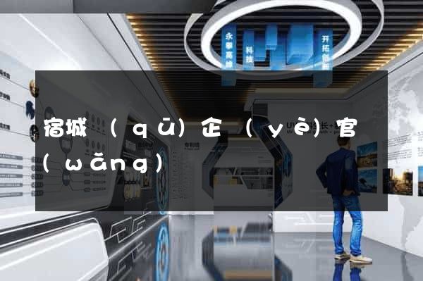 宿城區(qū)企業(yè)官網(wǎng)設計