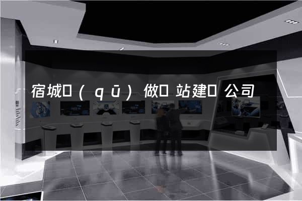 宿城區(qū)做網站建設公司