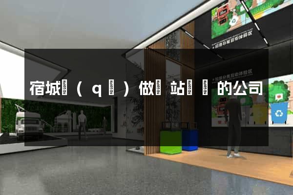 宿城區(qū)做網站設計的公司