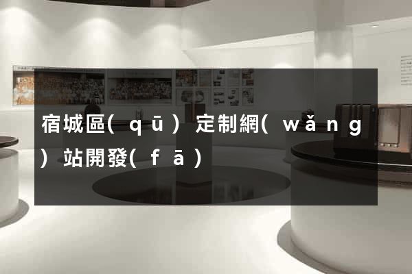 宿城區(qū)定制網(wǎng)站開發(fā)
