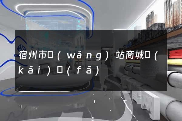 宿州市網(wǎng)站商城開(kāi)發(fā)
