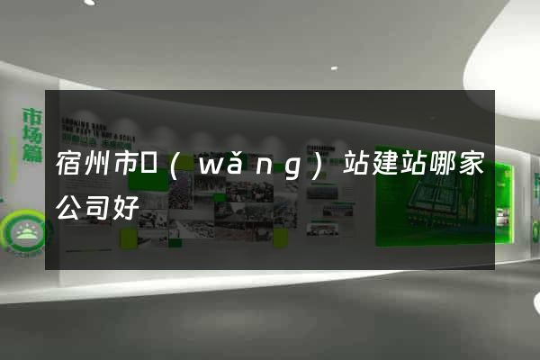 宿州市網(wǎng)站建站哪家公司好