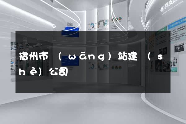 宿州市網(wǎng)站建設(shè)公司