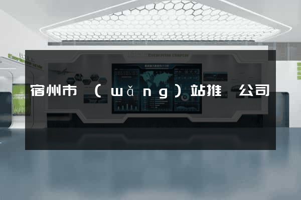 宿州市網(wǎng)站推廣公司