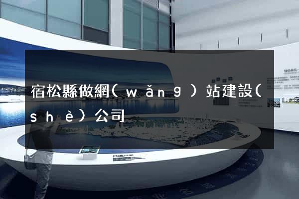 宿松縣做網(wǎng)站建設(shè)公司