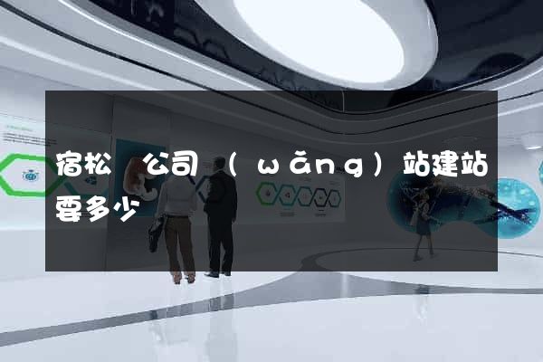 宿松縣公司網(wǎng)站建站要多少錢