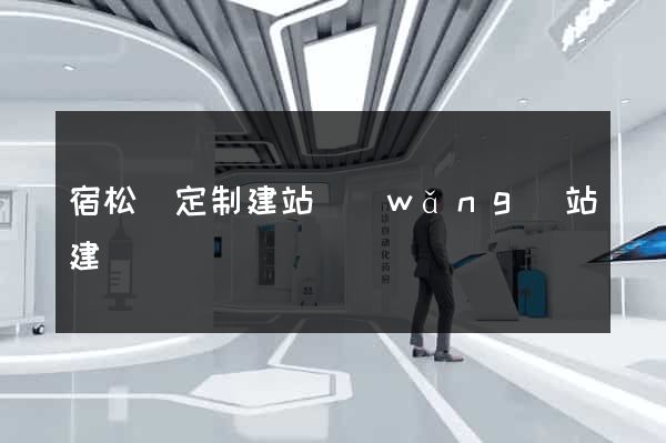 宿松縣定制建站網(wǎng)站建設