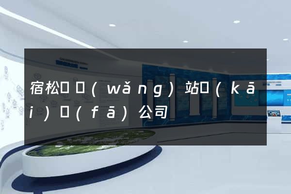 宿松縣網(wǎng)站開(kāi)發(fā)公司