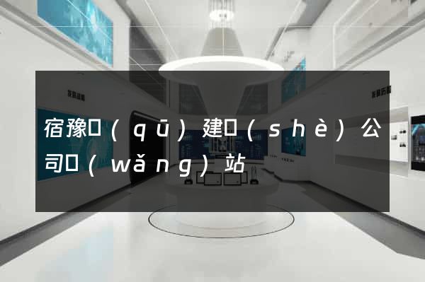 宿豫區(qū)建設(shè)公司網(wǎng)站