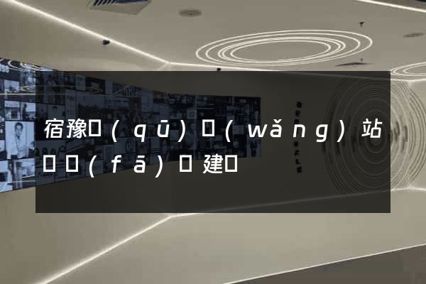 宿豫區(qū)網(wǎng)站開發(fā)與建設