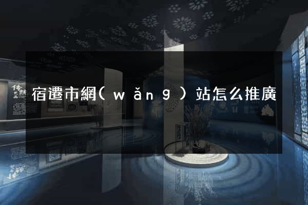 宿遷市網(wǎng)站怎么推廣