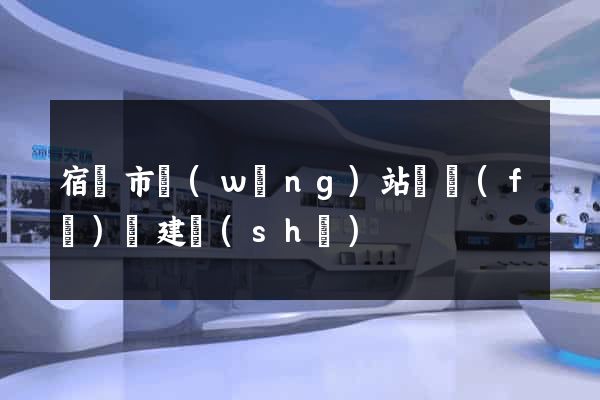 宿遷市網(wǎng)站開發(fā)與建設(shè)