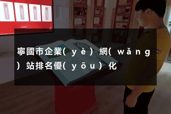 寧國市企業(yè)網(wǎng)站排名優(yōu)化