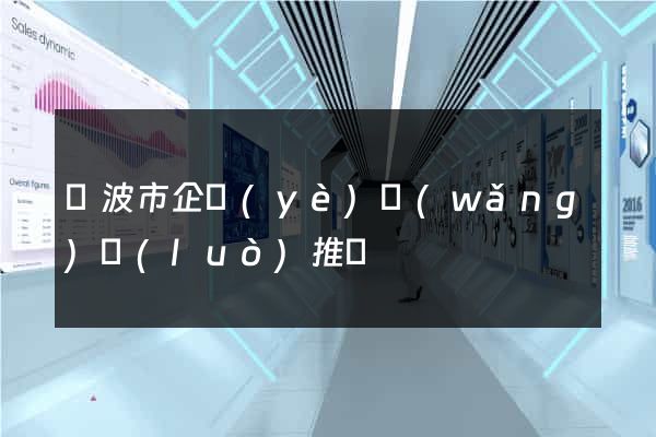 寧波市企業(yè)網(wǎng)絡(luò)推廣