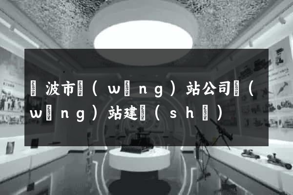 寧波市網(wǎng)站公司網(wǎng)站建設(shè)