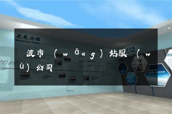 寧波市網(wǎng)站服務(wù)公司