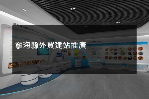 寧海縣外貿建站推廣