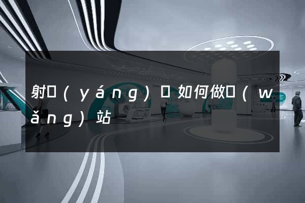 射陽(yáng)縣如何做網(wǎng)站