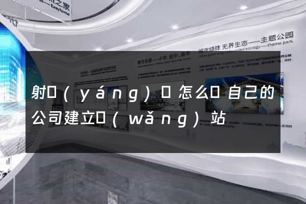 射陽(yáng)縣怎么給自己的公司建立網(wǎng)站