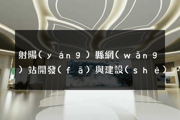射陽(yáng)縣網(wǎng)站開發(fā)與建設(shè)