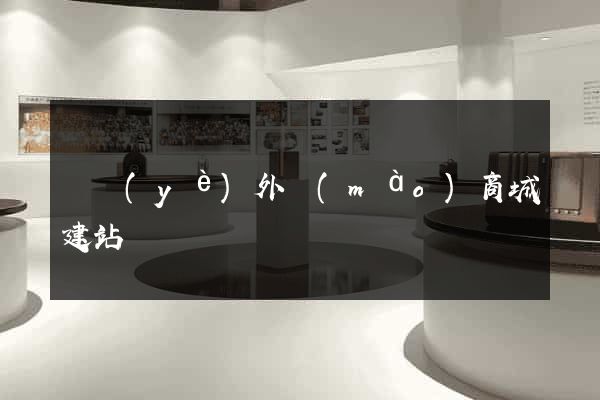 專業(yè)外貿(mào)商城建站