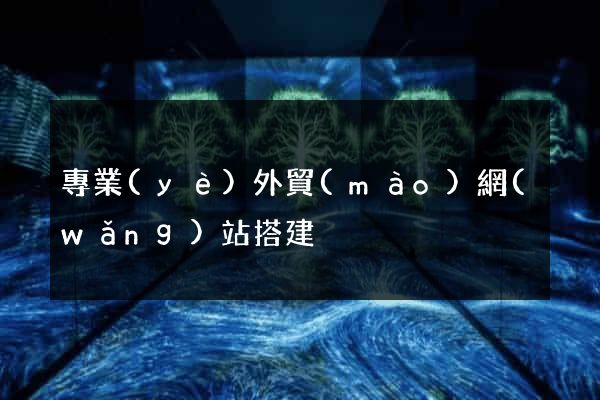專業(yè)外貿(mào)網(wǎng)站搭建