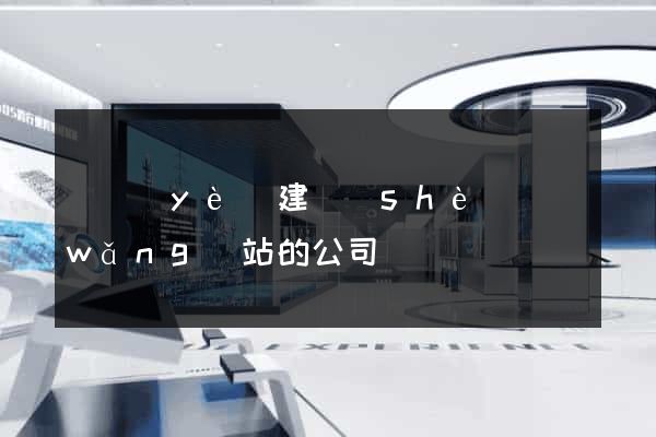 專業(yè)建設(shè)網(wǎng)站的公司