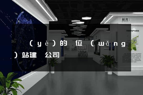 專業(yè)的單位網(wǎng)站建設公司