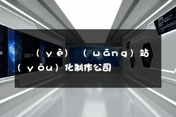 專業(yè)網(wǎng)站優(yōu)化制作公司