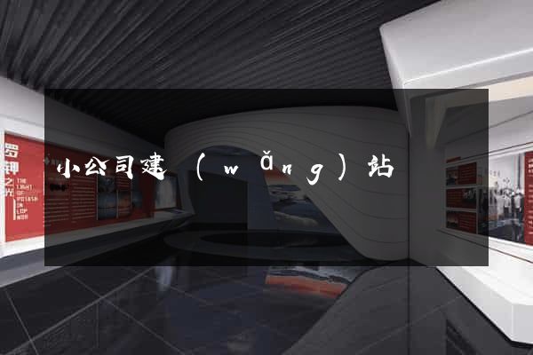 小公司建網(wǎng)站