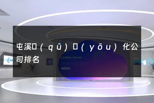 屯溪區(qū)優(yōu)化公司排名