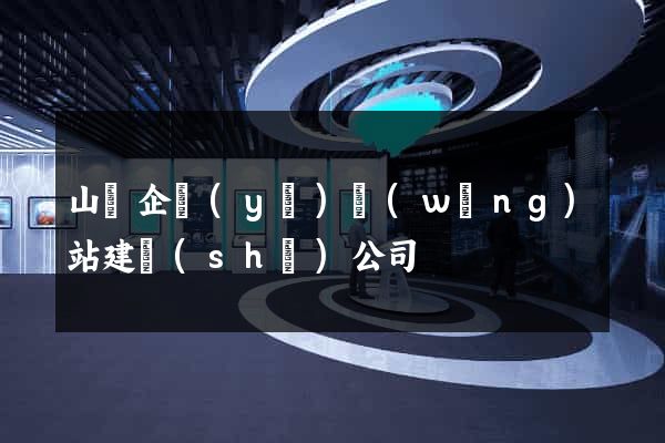 山東企業(yè)網(wǎng)站建設(shè)公司