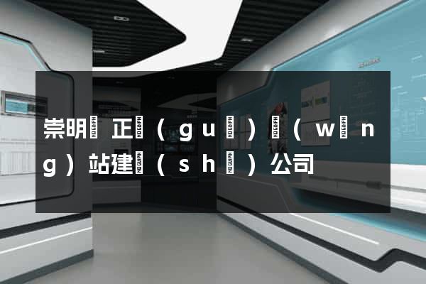 崇明縣正規(guī)網(wǎng)站建設(shè)公司