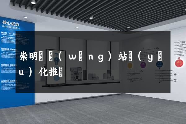 崇明縣網(wǎng)站優(yōu)化推廣