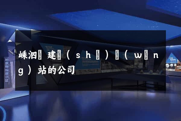 嵊泗縣建設(shè)網(wǎng)站的公司