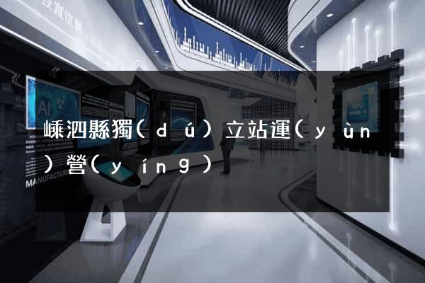 嵊泗縣獨(dú)立站運(yùn)營(yíng)