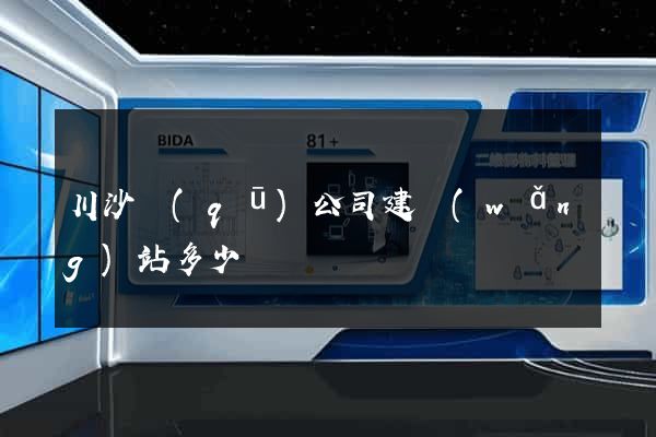 川沙區(qū)公司建網(wǎng)站多少錢
