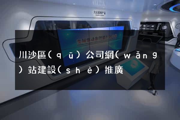 川沙區(qū)公司網(wǎng)站建設(shè)推廣