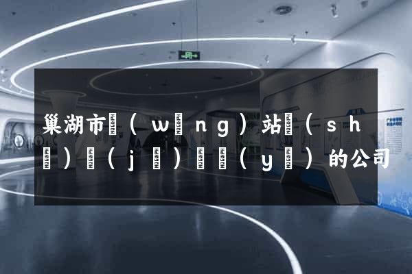 巢湖市網(wǎng)站設(shè)計(jì)專業(yè)的公司