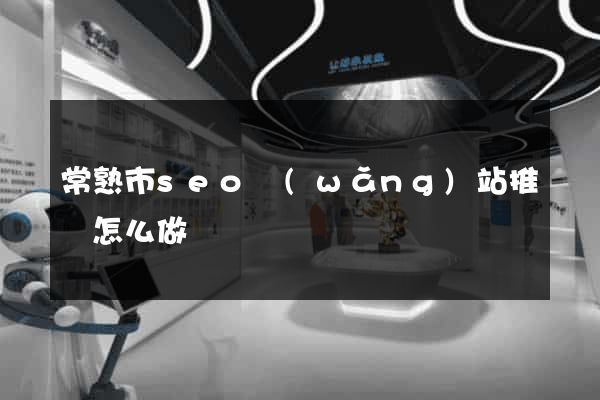 常熟市seo網(wǎng)站推廣怎么做