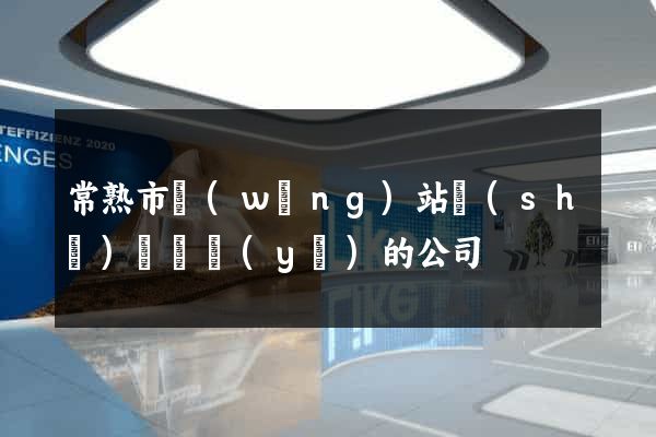 常熟市網(wǎng)站設(shè)計專業(yè)的公司