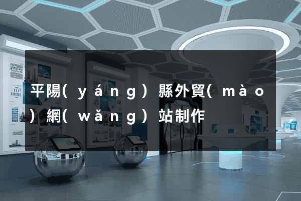平陽(yáng)縣外貿(mào)網(wǎng)站制作
